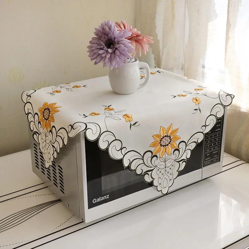 40*80cm Microwave Oven Cover Dust Cover Cloth Cover Oil Cover Cloth Oven Cover Three Sides All-inclusive