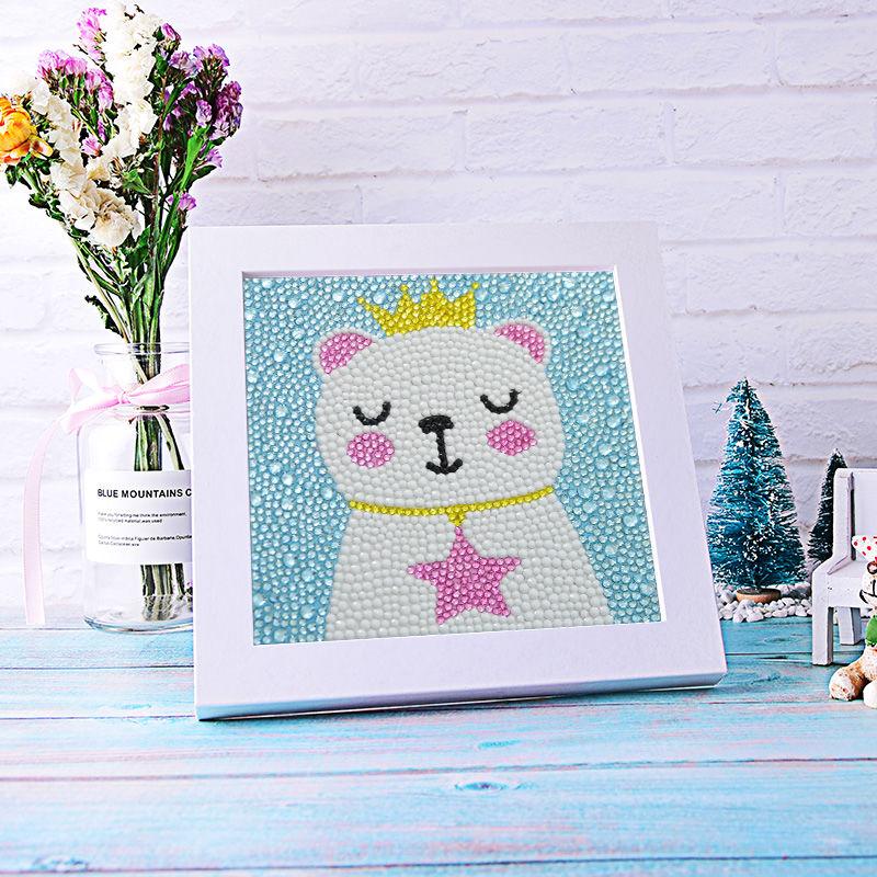 5D DIY Children's Diamond Painting Rhinestone Round Diamond Embroidery Home Decor Improve Relationship Family Activities