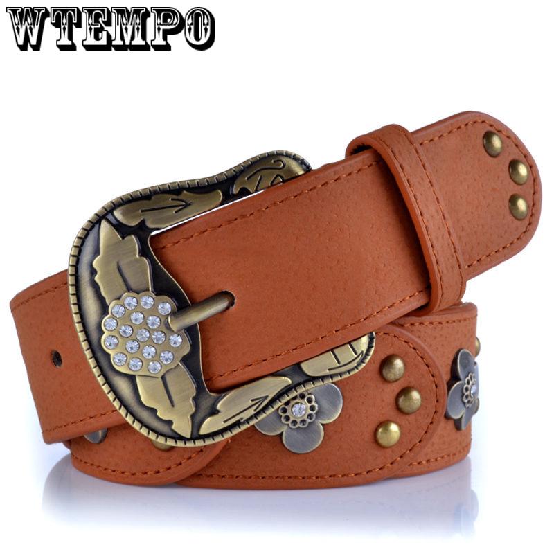 Designer Luxury Brand Belts Leather Belts Women Copper Buckle Cowhide Belt For Jeans