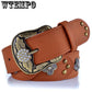 Belt female leather belt wide belt wild fashion retro rhinestone decorative belt female tide belt