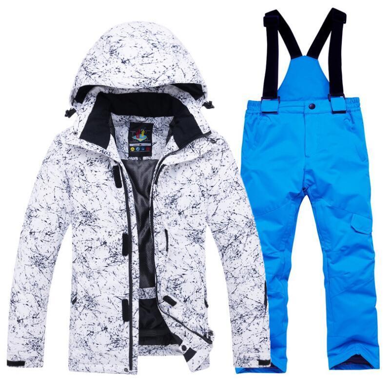 Children's Ski Clothing Suit Outdoor Windproof and Waterproof Two-piece Sportswear Wear-resistant Tooling Snowboard Clothing
