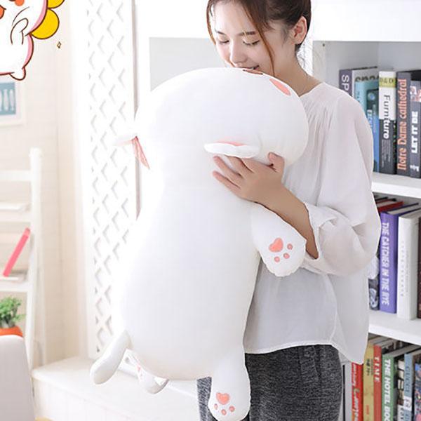 Lovely Lying Cat Animal Doll Soft Plush Stuffed Back Pillow Cushion Cute Kids Plush Toy Gift