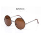 Mirrored Retro Round Sunglasses Men Women Brand Designer Female Male Sun Glasses Men's Women's Vinta