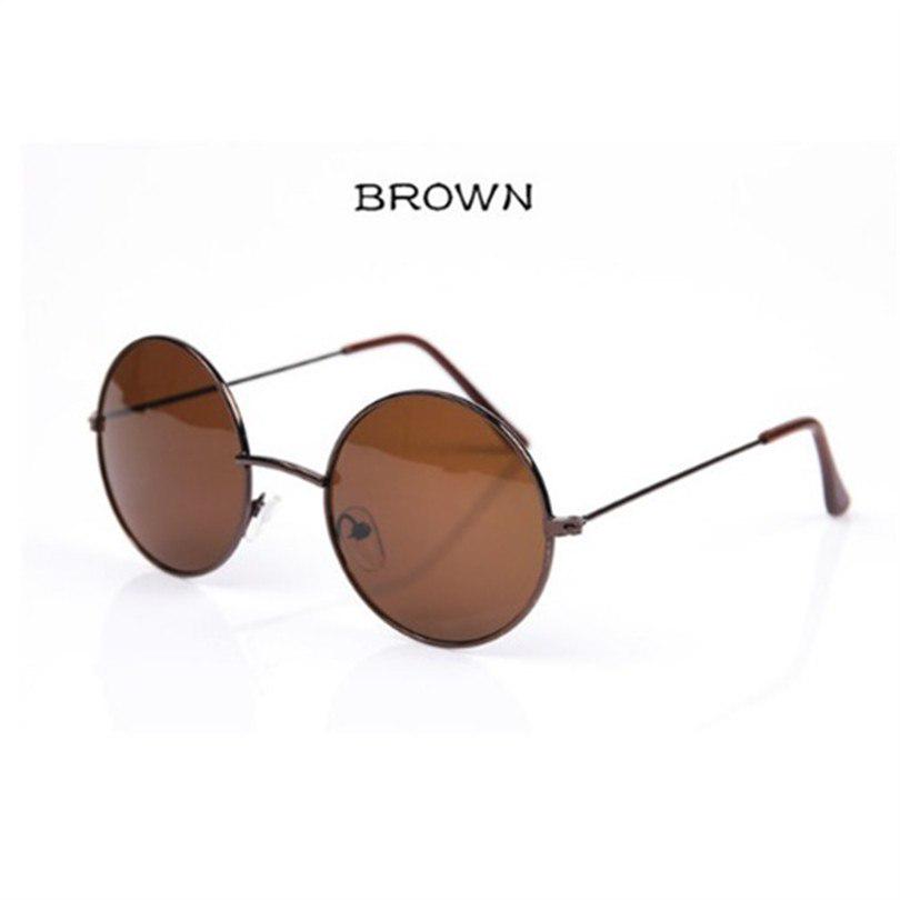 Mirrored Retro Round Sunglasses Men Women Brand Designer Female Male Sun Glasses Men's Women's Vinta