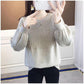 Spring and Autumn Loose Round Neck Sweater Fashion Knit Casual Bottoming Shirt Pure Color Simple Female Top