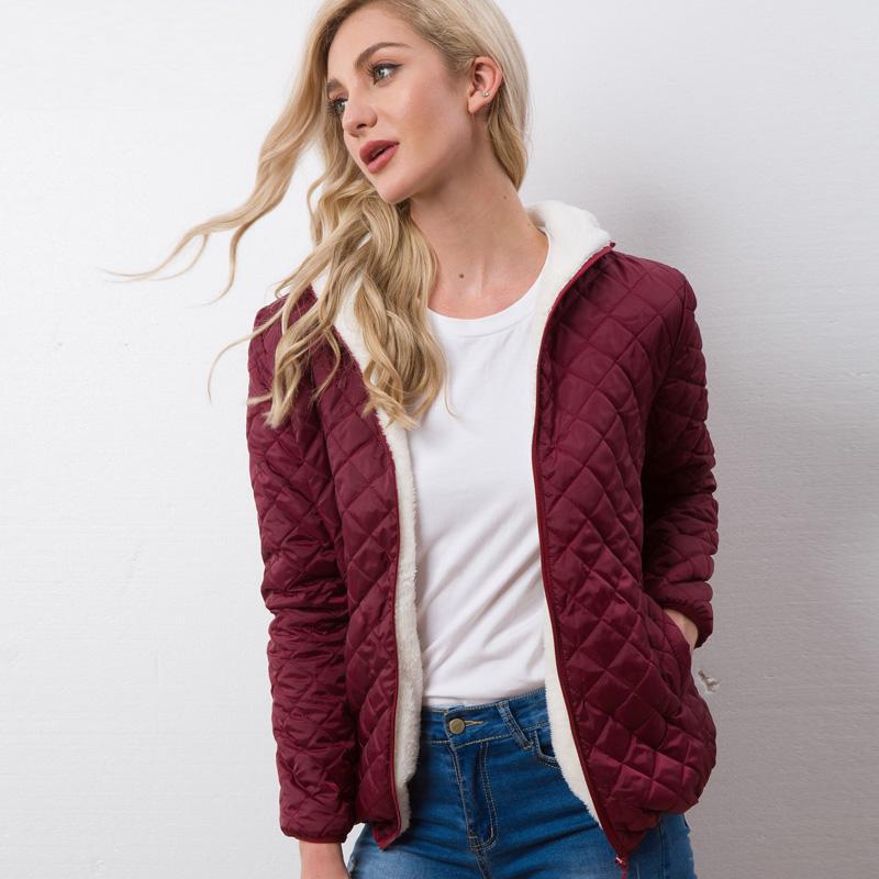 Women Down Parkas Down Jackets Female Cotton-Padded Winter Coat Hoody Outwear Coats