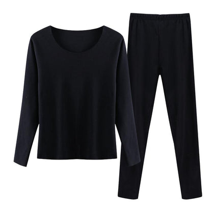 Women Winter Thermal Underwear O-neck Lingerie Female Autumn Tight Suit Thicken Windproof Lowneck Soft Lining Long Sleeve High Elasticity Slim