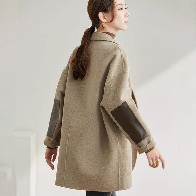 Woolen Coat Women's Autumn and Winter Short Suit Double-sided Plush Coat