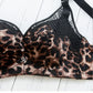 Bra Plus Size Women Gathered Sexy Bralette Wire Free Seamless Push Up Sexy Lingerie Solid Color Leopard Thin Section Underwear