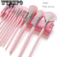 12Pcs Professional Eyes Makeup Brushes Set Wood Handle Eyeliner Blending Powder Smudge Brush