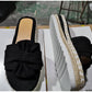 Slippers Women Slides Summer Bow Summer Sandals Bow -Knot Slippers With Thick Soles Platform Female Floral Beach Shoes