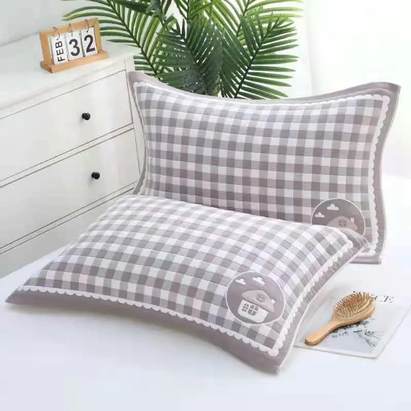Pure Cotton Pillowcase Thickened Soft Skin-friendly Student Dormitory Pillowcase Double Bedroom Pillowcase
