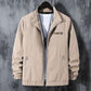 Men's Spring and Autumn Jacket Zipper Stand Collar Jacket Youth Casual Slim Trend Solid Color Sportwear High Quality Coat