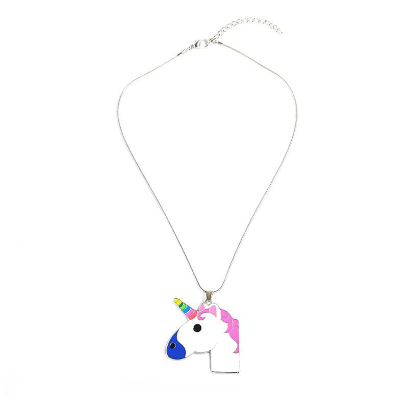 Unicorn Unicorn Pendant Chain Necklace Painted Horse Sweater Chain Batch...