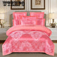Bedding European Embroidered Jacquard Cotton Four-piece Cotton Quilt Bedrooms Bedroom Home