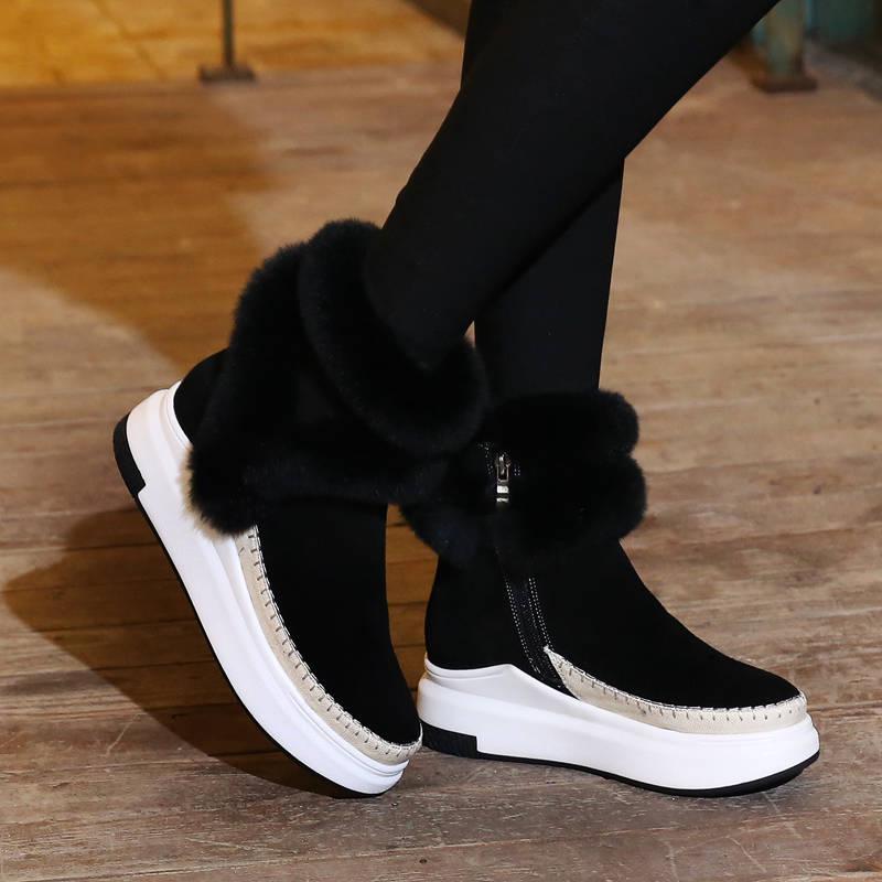 Pair of Women Boots Winter Women Snow Boots Women Platform Boots Winter Female Warm Botas Mujer