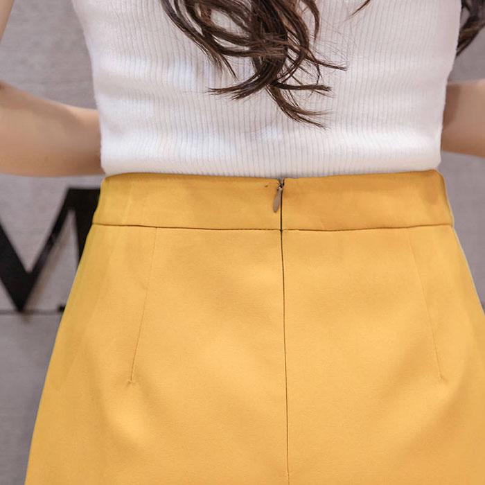 Women High Waist Chiffon Suit Shorts Students Casual Anti-light Slim Mini A-line Pants