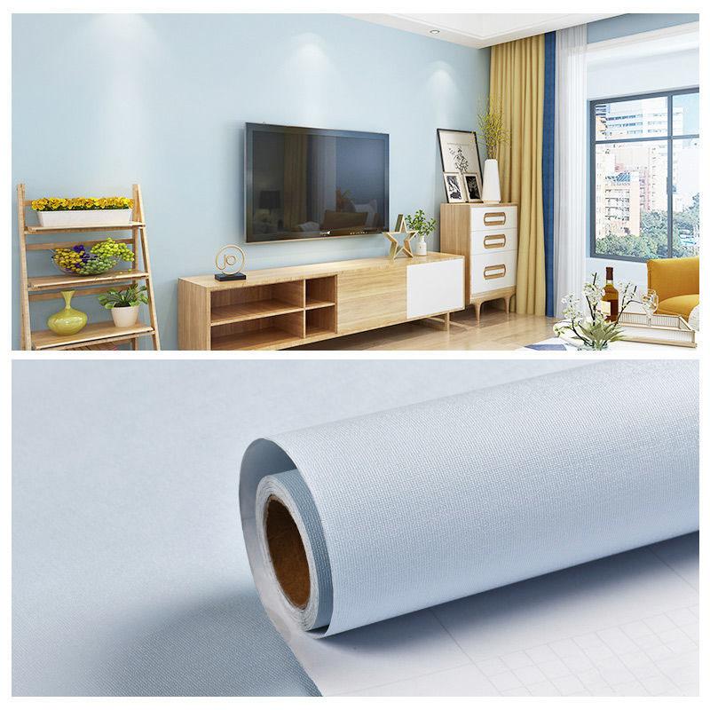 Self-adhesive  Moisture-proof Wallpaper Solid Color Dormitory Home Warm Bedroom Background Wall Paper