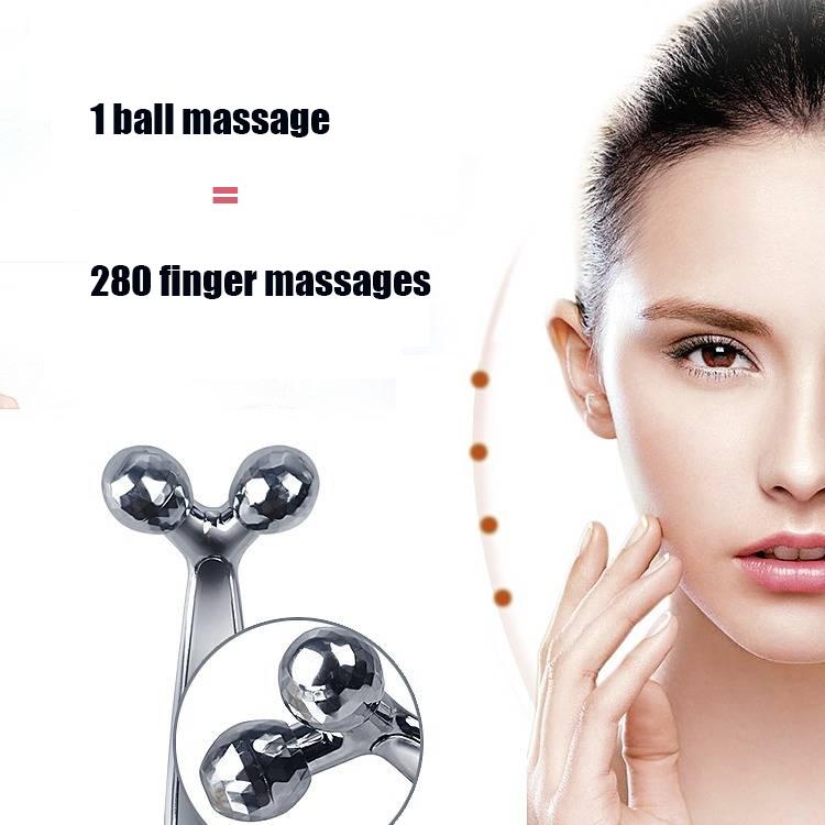 Mini 3 D Face-lifting Roller Massage Facial Beauty Instrument Manual Lifting Firming V Thin Ladies