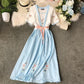 Summer Dress Improved Hanfu Daily Chinese Element Female Ancient Costume Student Fresh and Elegant Fairy Chinese Style Dress Ancient Style