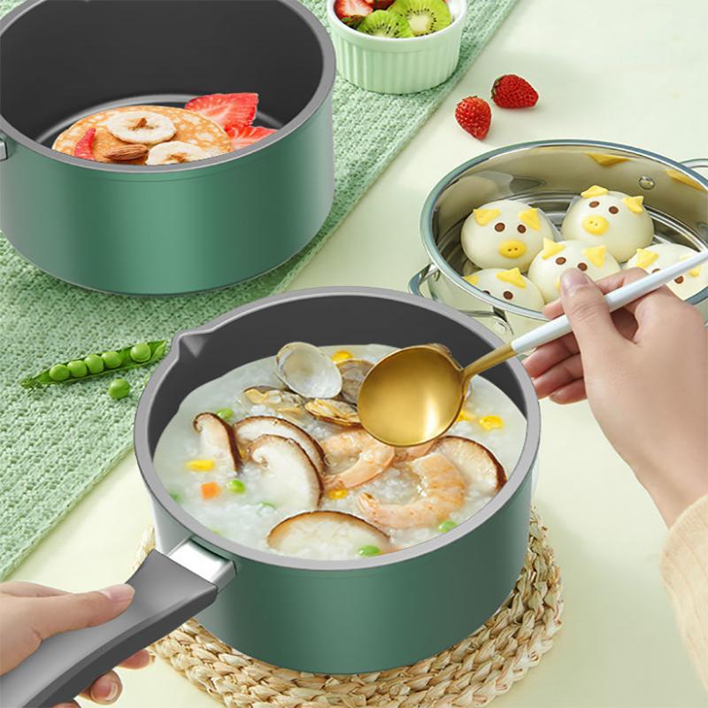 Milk Pot Green Non-stick Pot Household Baby Food Supplement Pot Baby Milk Pot with Milk Noodle Soup Pot