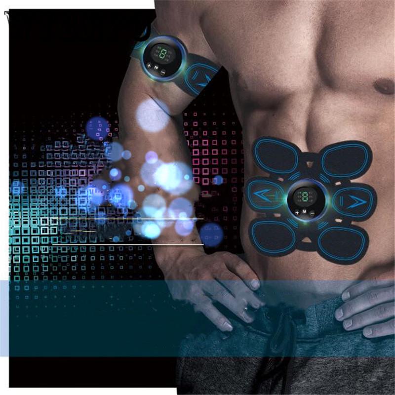 EMS Wireless Muscle Stimulator Smart Fitness Abdominal Training Device Slimming Belt Unisex Men