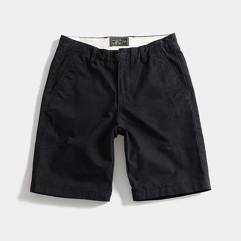 Summer Casual Shorts Men's Texture Slim Fit Trend Five-point Pants Men's All-match Straight Workwear Five-point Pants