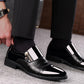 Men's Classic Pointed Toe Business Shoes Slip-on Leather Dress Oxford Shoes