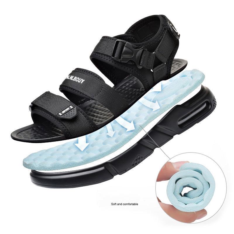Increased Air Cushion Men's Summer Sandals Anti-sweat Youth Sports and Leisure Beach Sandals and Slippers