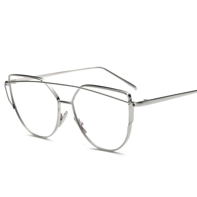 Metal Eyeglasses Frame Fashion Women Men Titanium Brand Glasses Frames Gold Shield Frame With Glasse