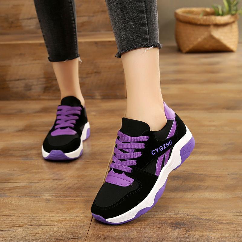 Women's Clearance Shoes Sports Female Students Korean Fashion Shoes Versatile Breathable Running Women's Shoes