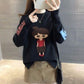 Autumn and Winter Warm Turtleneck Sweater Cartoon Jacquard Bottoming Shirt Loose Long Sleeve Sweater