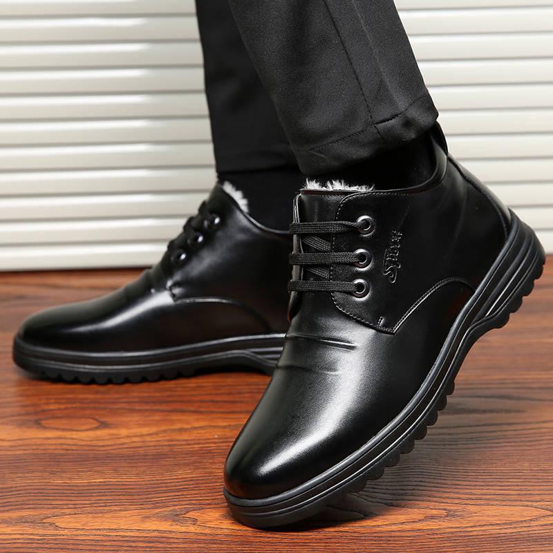 Leather Shoes Men Waterproof Boots Men Casual Shoes Fashion Ankle Boots for Men Winter Men Boots
