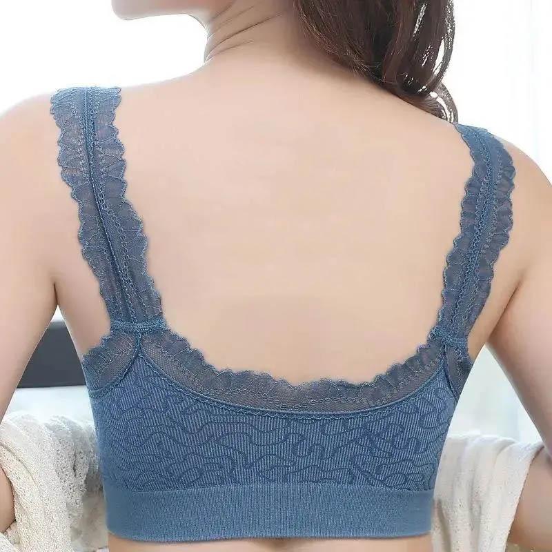 Ladies Sexy Lace Tube Top Beauty Back Underwear Without Steel Ring Gather Shaping Anti-sagging Vest Type Breathable Sling Bra