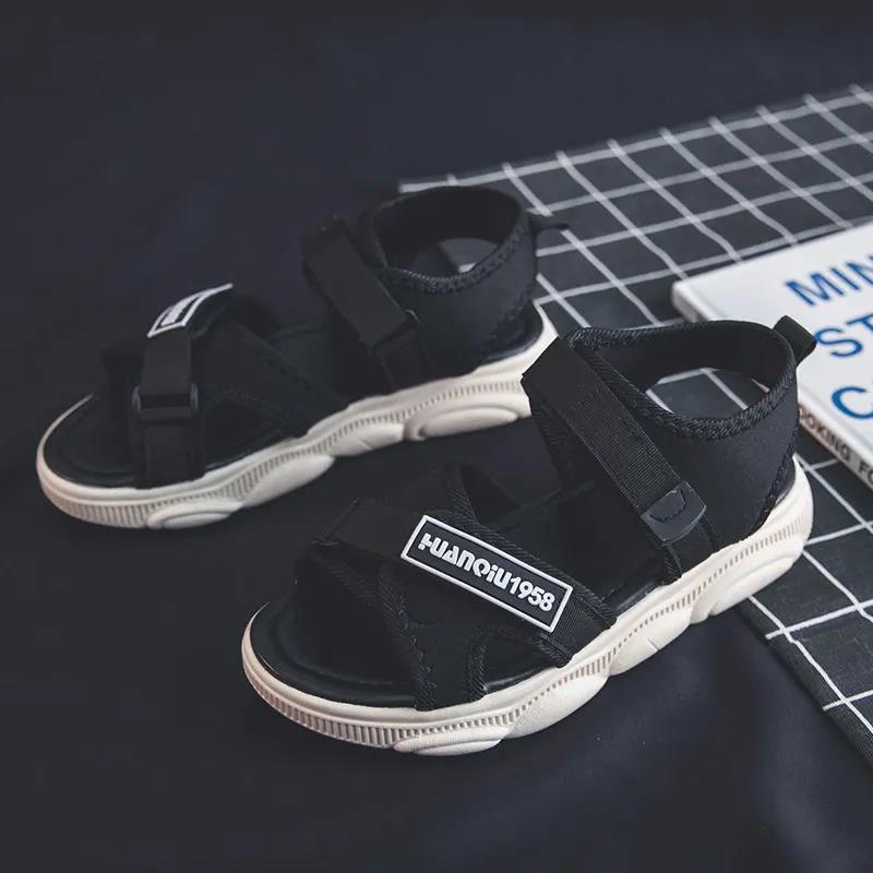 Sports Sandals Women's Soft Sole Lightweight Korean Fashion Sandals Student Velcro Beach Shoes