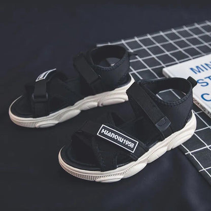 Sports Sandals Women's Soft Sole Lightweight Korean Fashion Sandals Student Velcro Beach Shoes