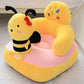 4 Months-4 Years Old Children Seat High Elastic Sponge Thicker and Softer Plush Baby Sofa Bedroom Living Room Baby Room