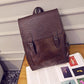 School Bag Men's Fashion Trend Backpack Large Capacity Student Backpack Female PU British Student School Bag