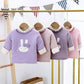 Children's Velvet Padded Winter Quilted Cotton Clothing Turtleneck Pullover Quilted Jacket Warm Sweater