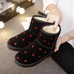 Snow Boots Women's Short Boots Autumn and Winter Anti-skid Thickening Warmth Flat-bottomed Women's Cotton Shoes Plus Velvet Cotton Boots
