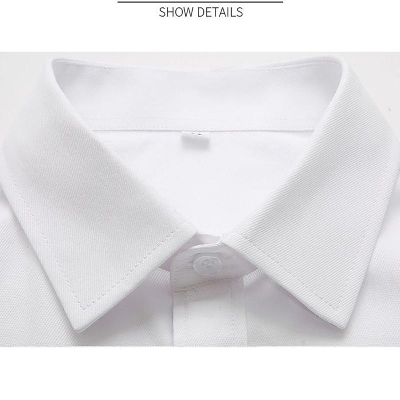 Summer V-neck Professional Shirts Women's Formal Short-sleeved Shirts Workwear Women's White-collar Overalls White Shirts