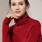 Autumn and winter turtleneck sweater women's knit bottoming shirt set inside the Slim long sleeve