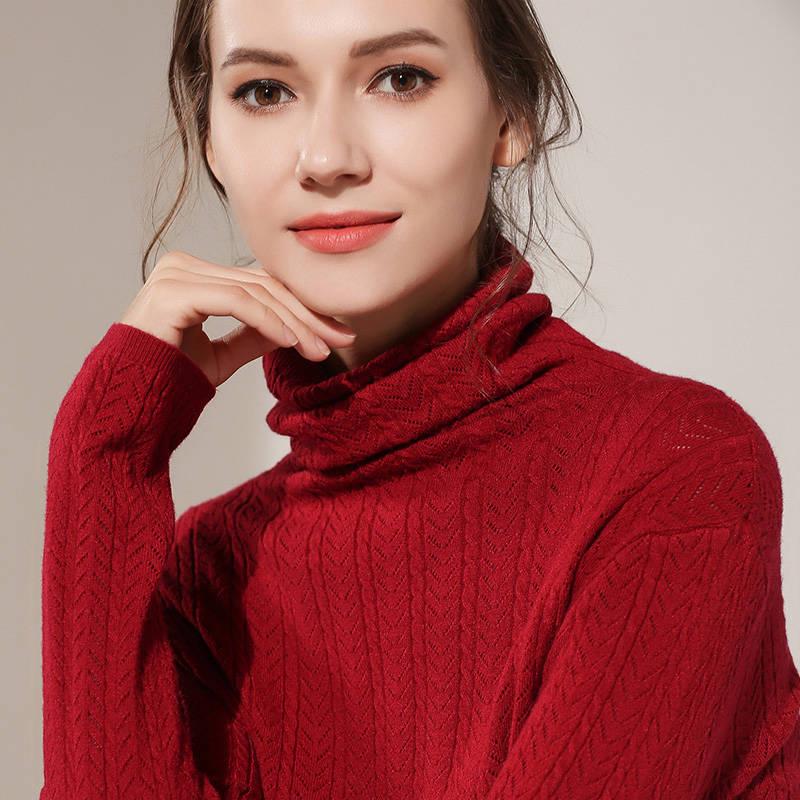 Autumn and winter turtleneck sweater women's knit bottoming shirt set inside the Slim long sleeve