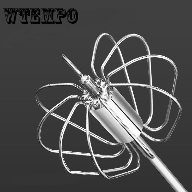 Semi-automatic Egg Beater Stainless Steel Cream Manual Hair Beater Egg Stick Baking Tool