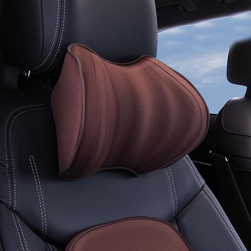 Pure Color Car Neck Pillow Seat Support Pillow Breathable Spine Protection Tool for Car SUV RV  Truck