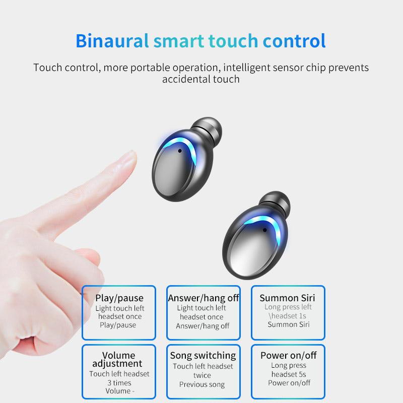 Bluetooth 5.0 Earphone Wireless Headphones Earphones TWS Headset Earbuds Handsfree with Charging Box