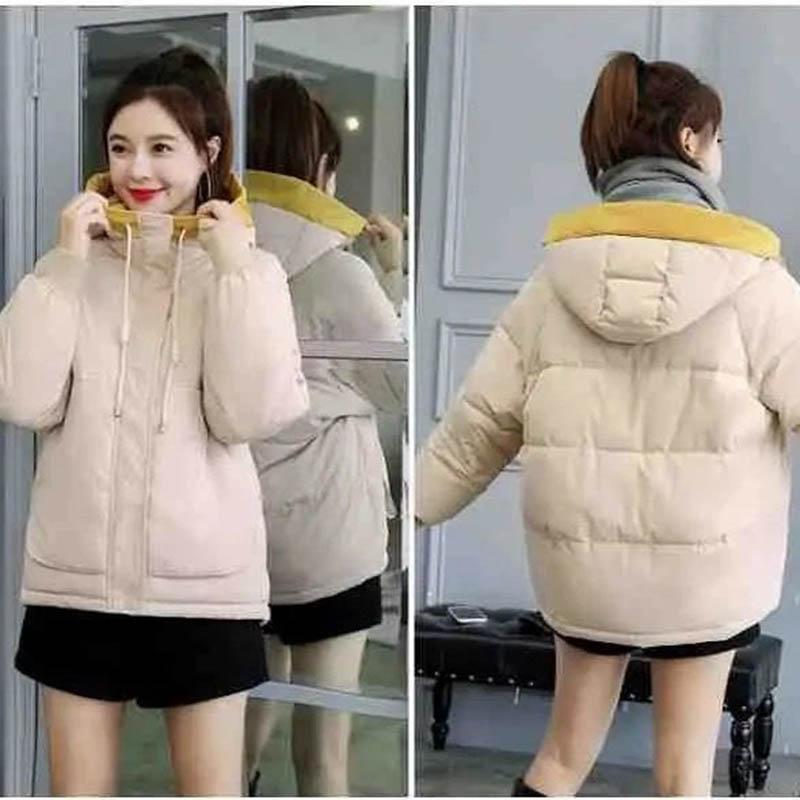 Down Padded Jacket Female Winter Student Korean Version of Bread Jacket Short Padded Jacket Loose Thick Padded Jacket