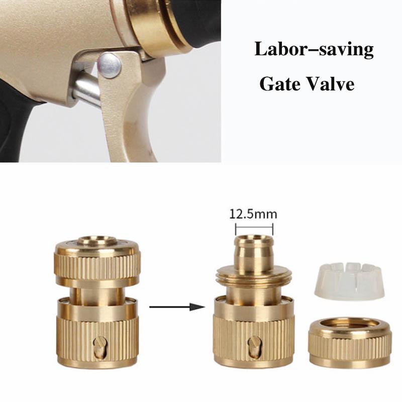 5M Car Wash Water Gun Household High Pressure Tube All-copper Nozzle Antifreeze Explosion Portable Set Tap Water Washing Car Artifact Watering Flowers