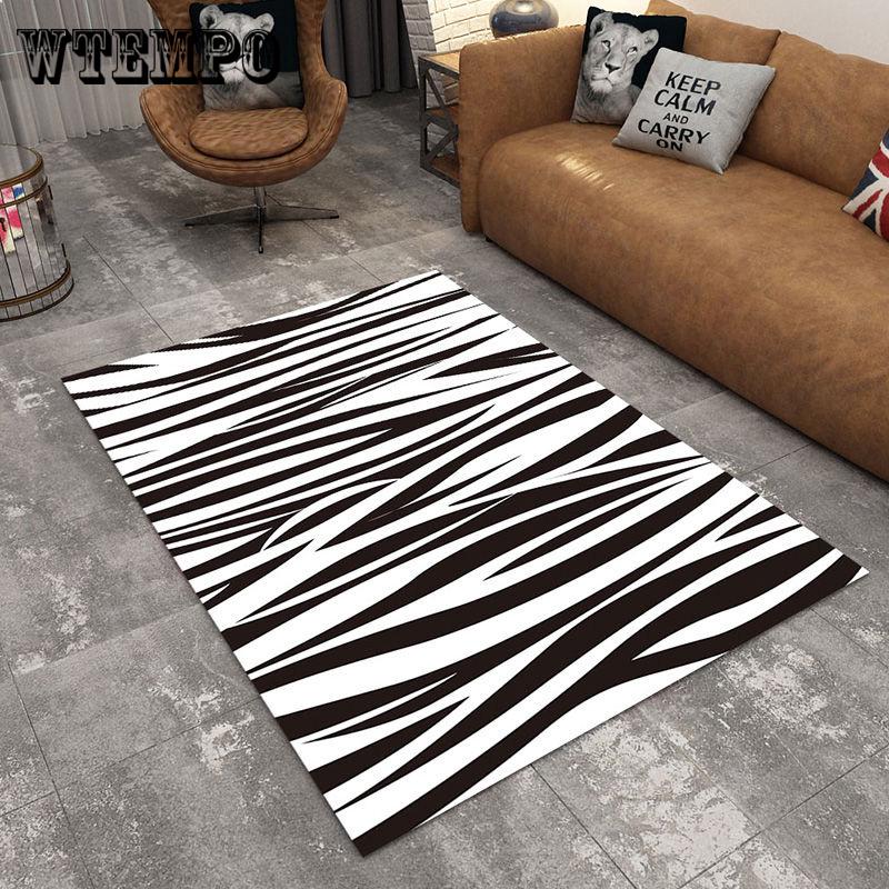 Modern Nordic Printed Carpet Bedroom Living Room Bedroom Bay Window Casual Home Blanket