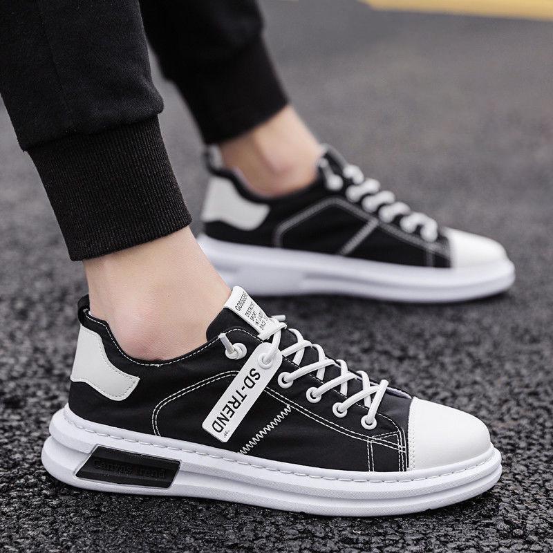 Men's Shoes Sports Shoes Men's Classic Canvas Lace-up Shoes Men's Low-top Comfort Flat Shoes Men